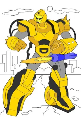 Robot Coloring Book android App screenshot 4