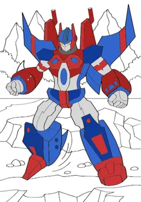 Robot Coloring Book android App screenshot 5